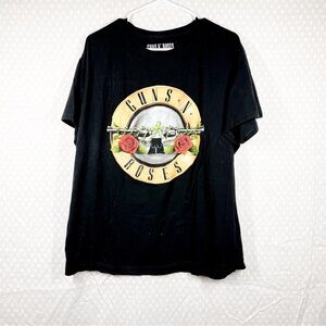 Guns N' Roses‎ Black Graphic Print Band Tee